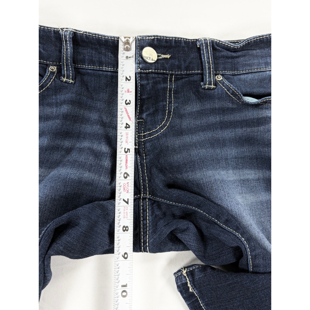 BKE Stella Low Rise Skinny Jeans 24L Stretch Cyber Y2K McBling Dark Wash Tall - Picture 10 of 11